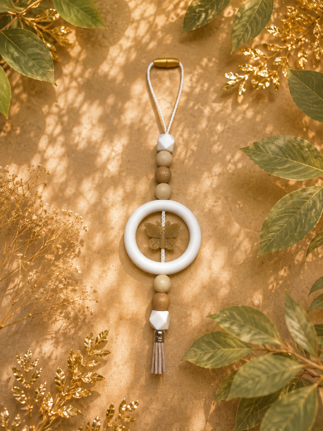 Bijoux de rétroviseur avec anneau personnalisable