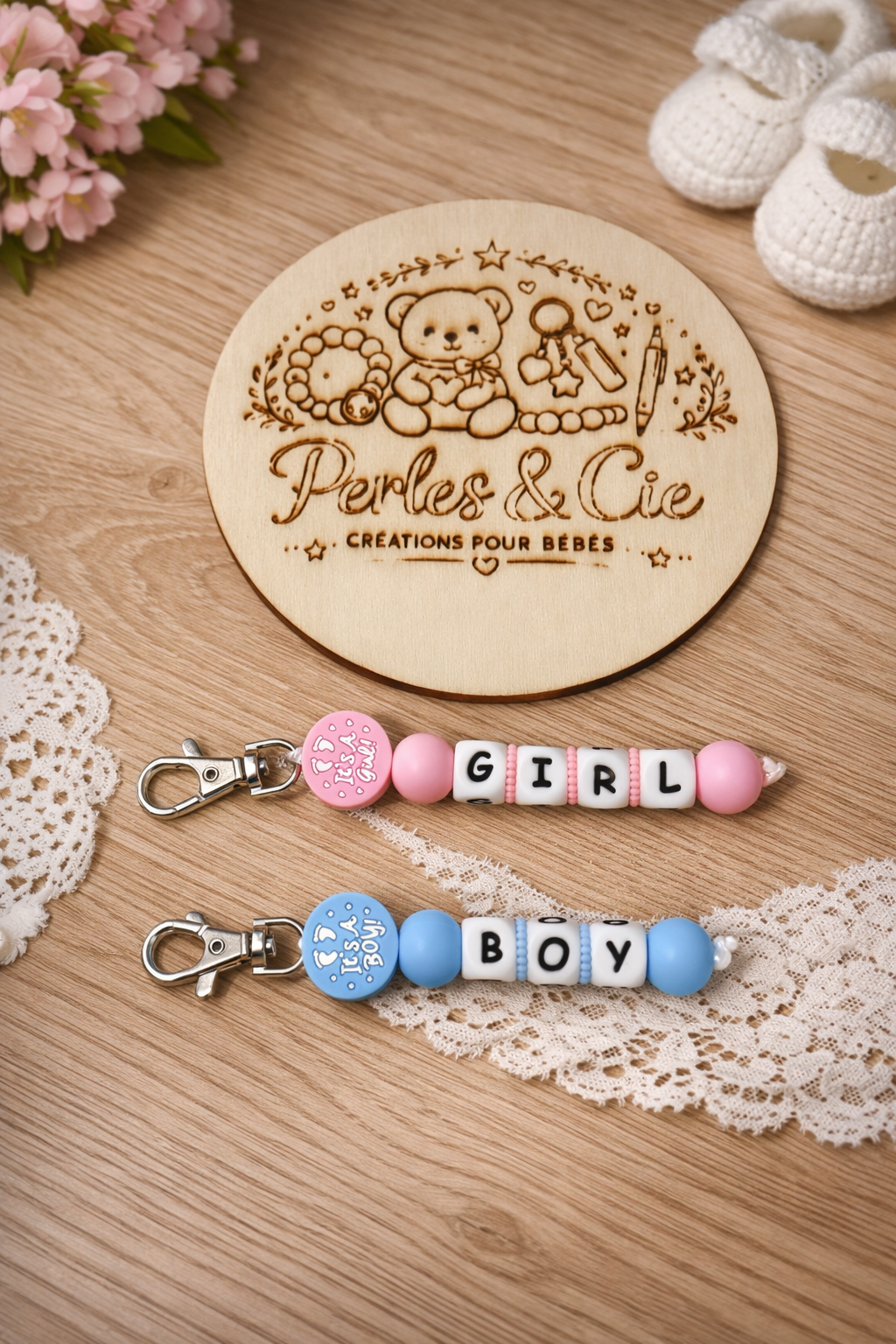 Porte-clé personnalisé (anniversaire, baby shower etc...)
